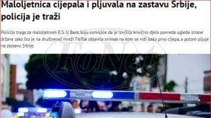 Cepala zastavu Srbije